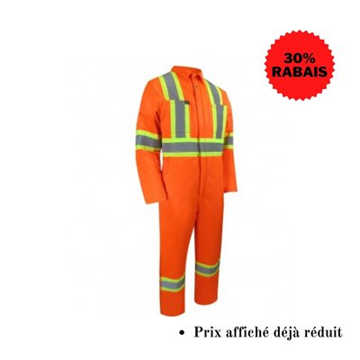 Couvre-tout Doublé avec Bandes Orange Gr. 3xl Couvre-tout Doublé avec Bandes Orange Gr. 3xl