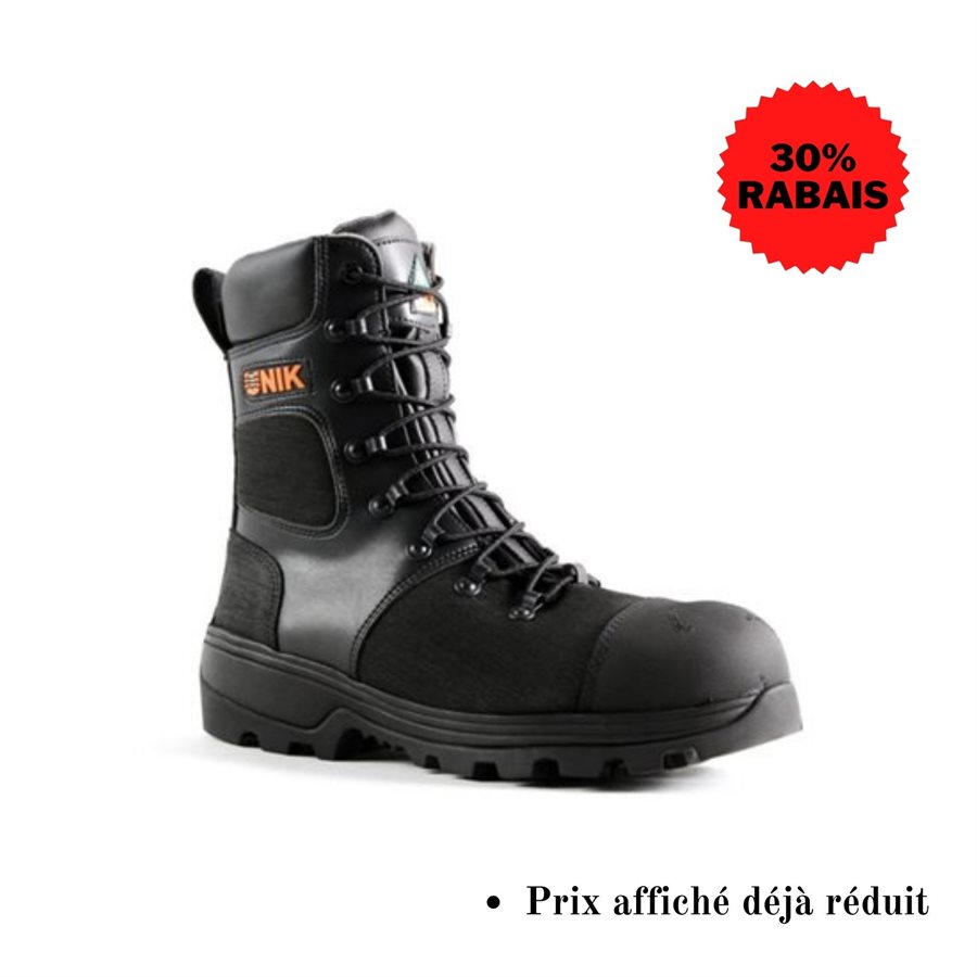 botte avec crampon retractable